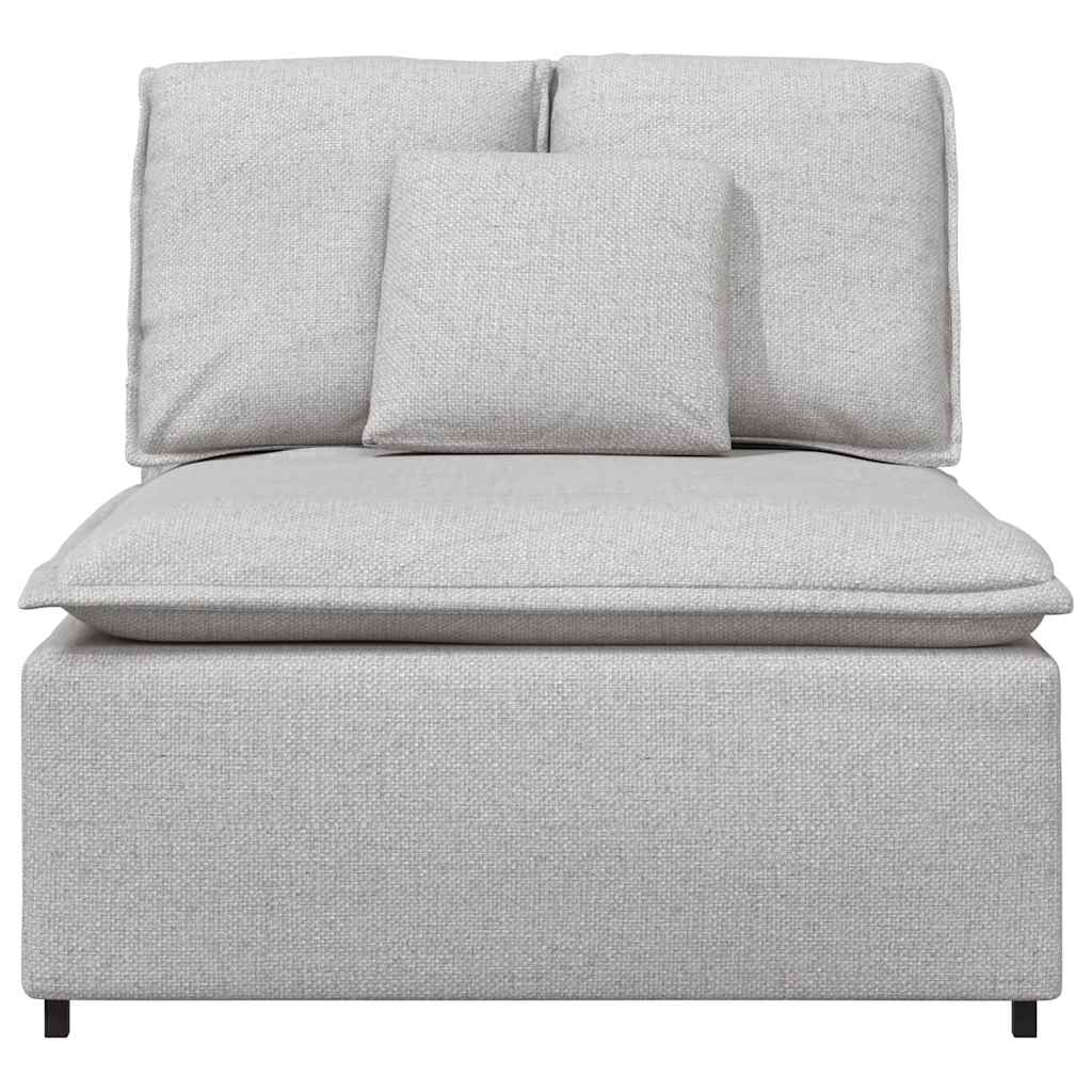 Módulo central para sofá modular com almofadas, cinza nuvem, 100 cm