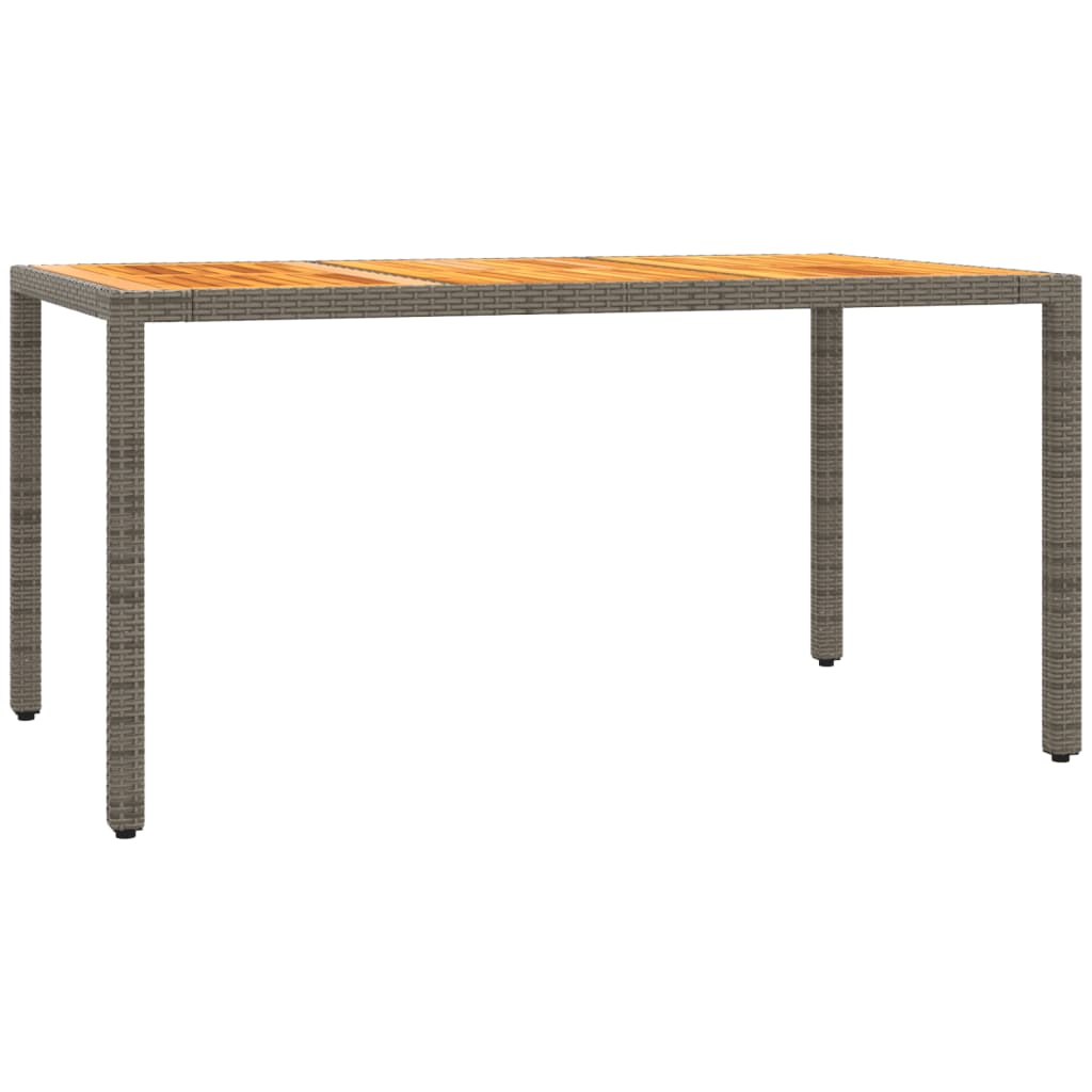 5 Pcs conjunto de jantar p/ jardim c/ almofadões vime PE cinza