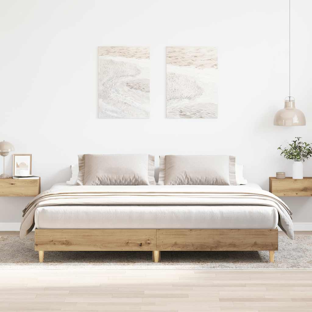 Estrutura de cama sem colchão 160x200cm derivados de madeira