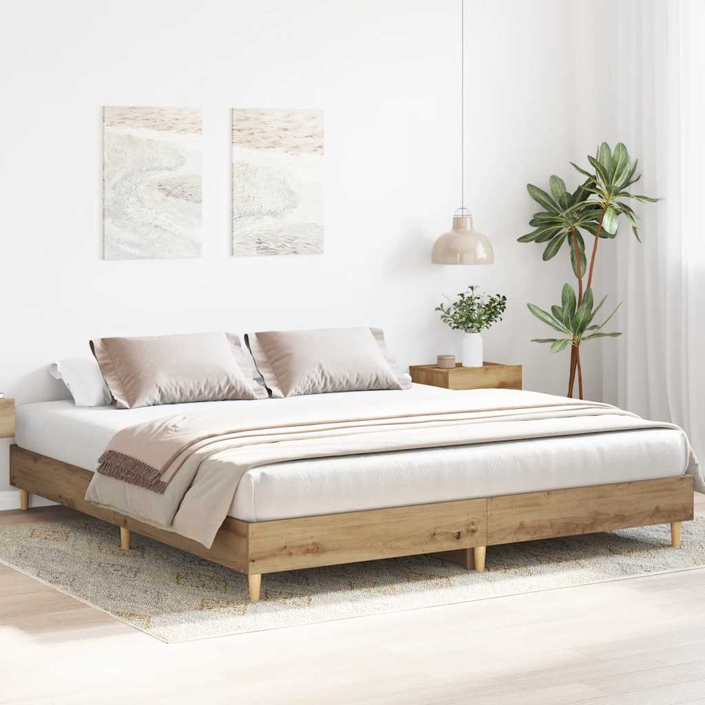 Estrutura de cama sem colchão 160x200cm derivados de madeira