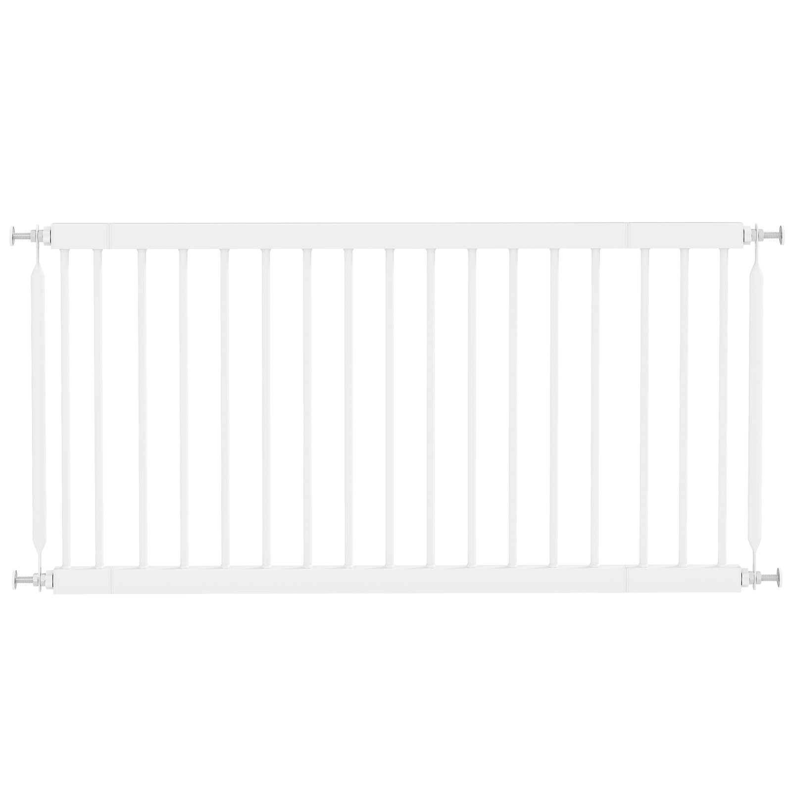 Barreira de segurança extensível para cães pequenos 67-93,5 cm altura 45 cm para portas e escadas branco