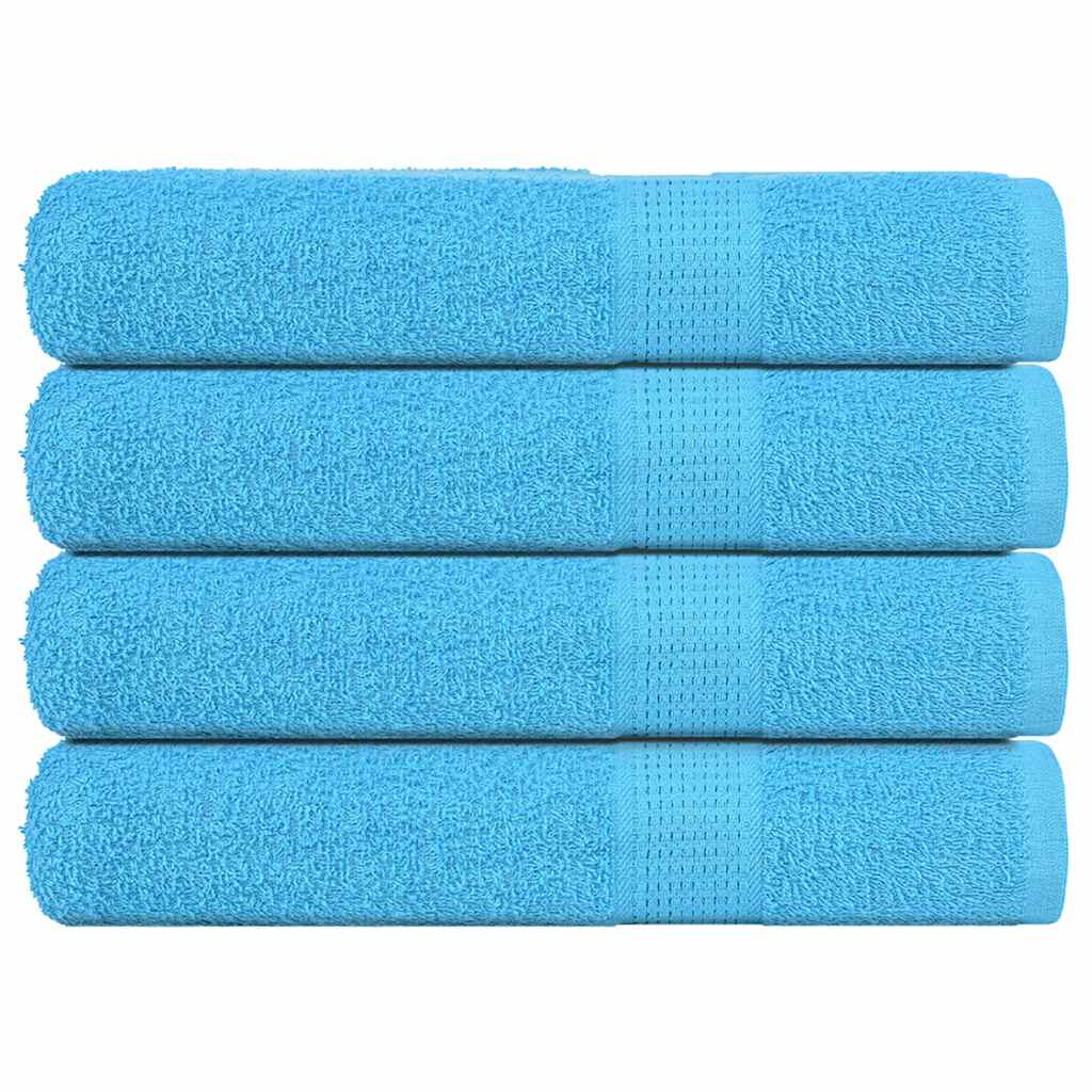 Toalhas frogn 4 pcs 100x200 cm 360 g/m² turquesa