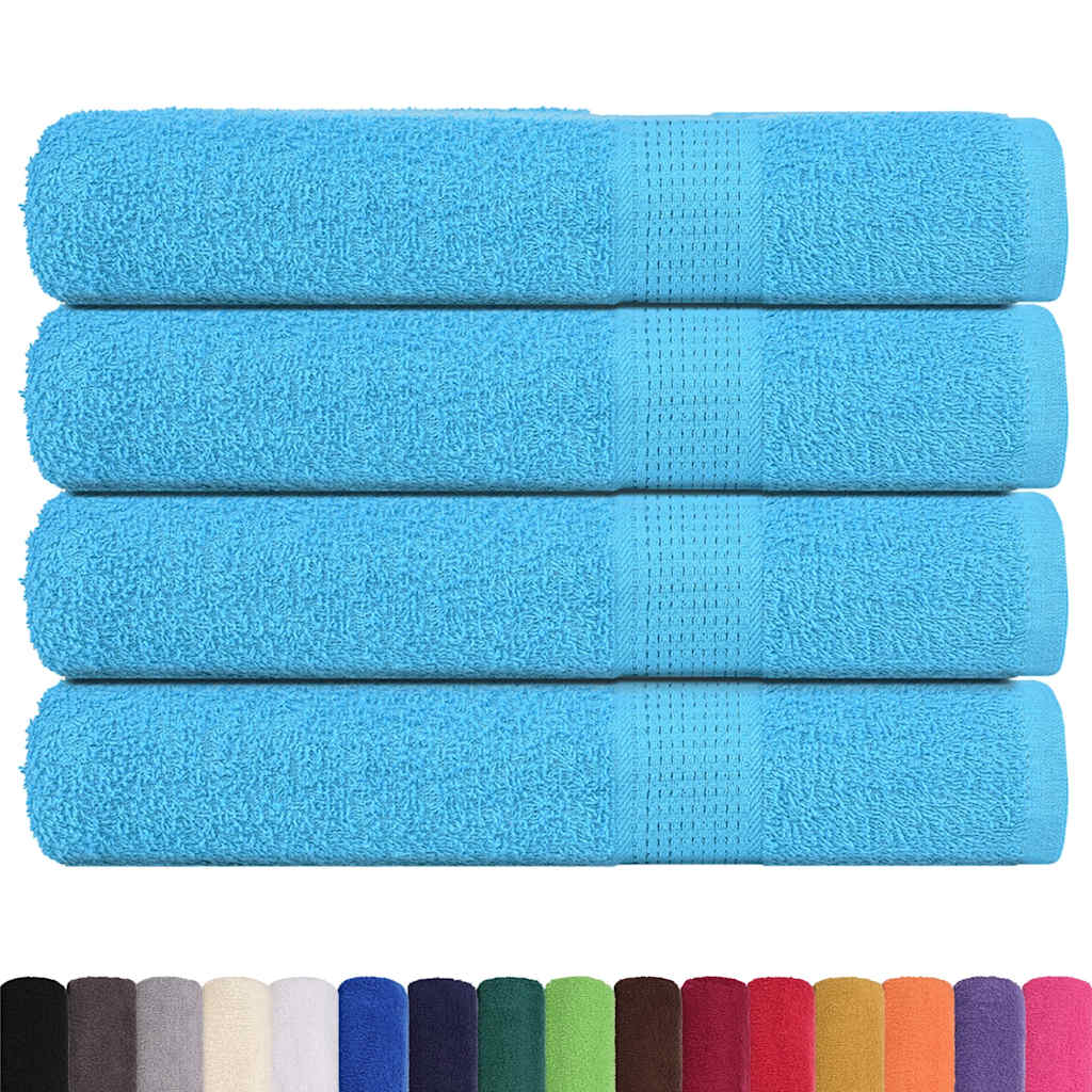 Toalhas frogn 4 pcs 100x200 cm 360 g/m² turquesa