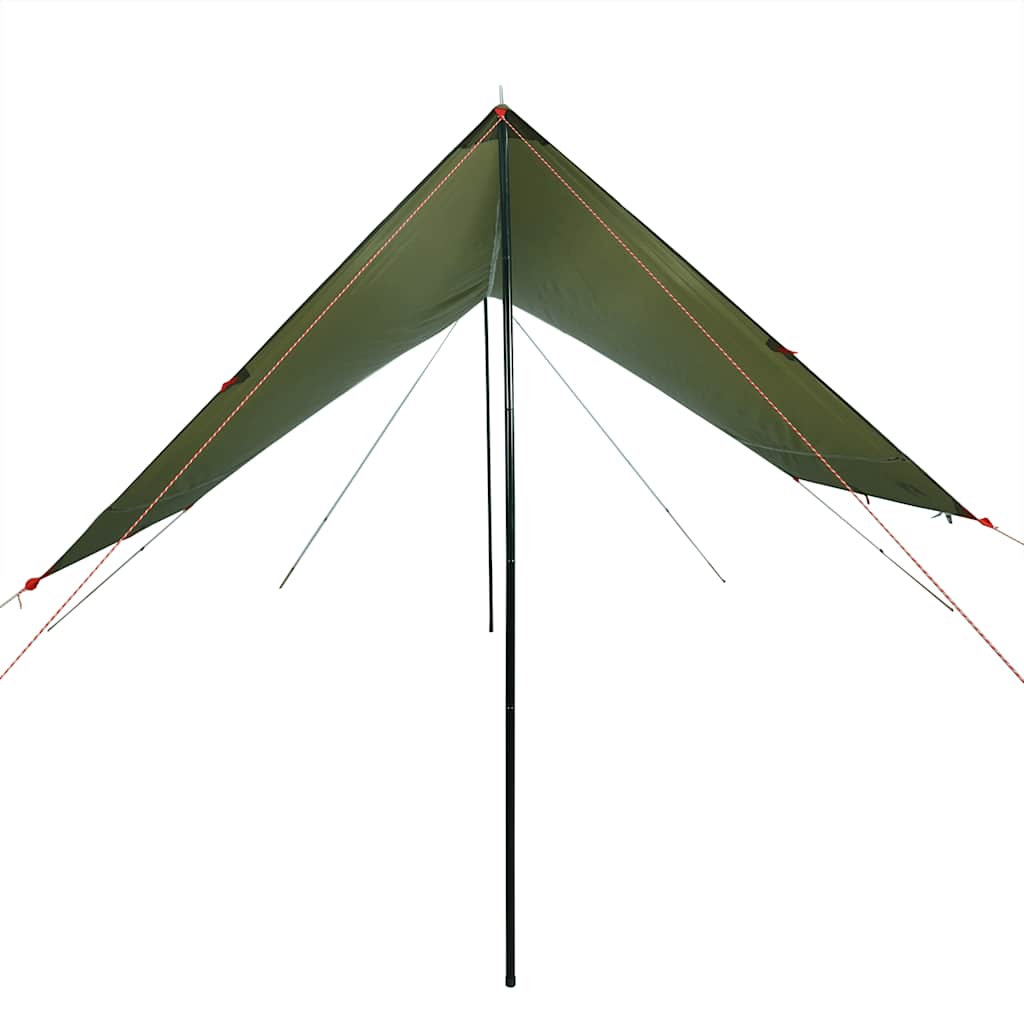 Lona de campismo 438x376x212 cm impermeável verde azeitona