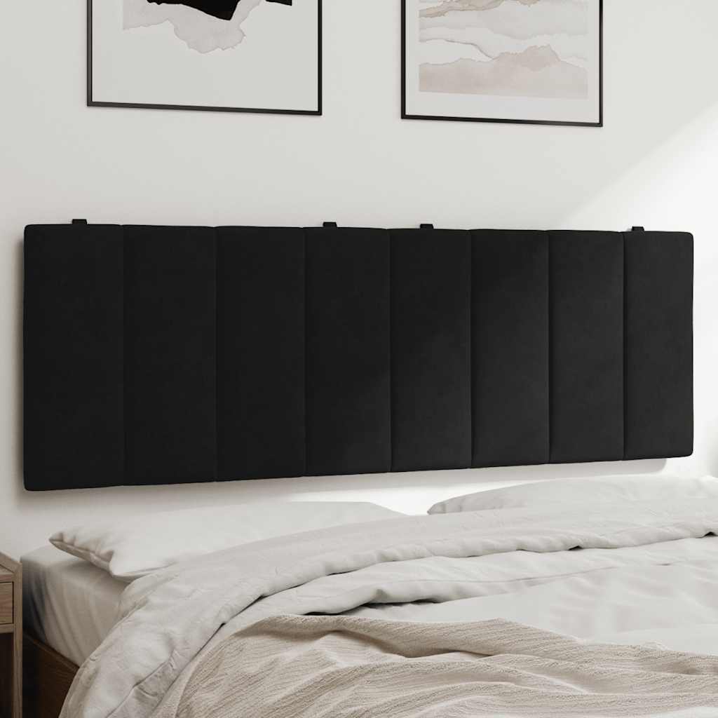 Almofadão de cabeceira hanko 140 cm veludo preto