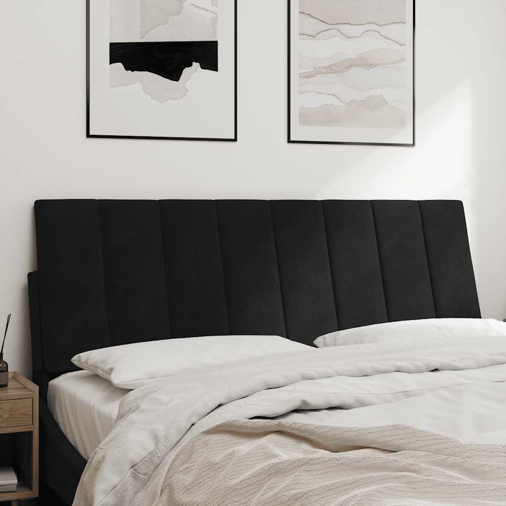 Almofadão de cabeceira hanko 140 cm veludo preto