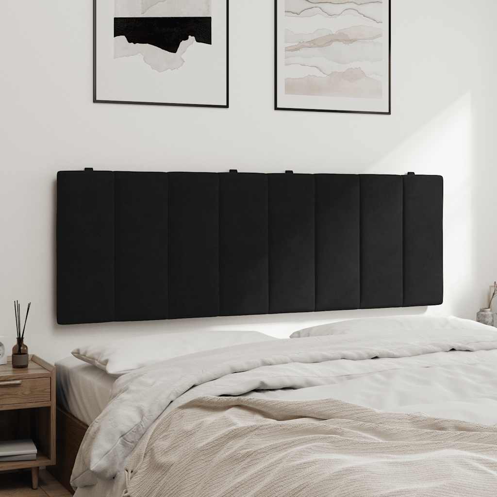 Almofadão de cabeceira hanko 140 cm veludo preto
