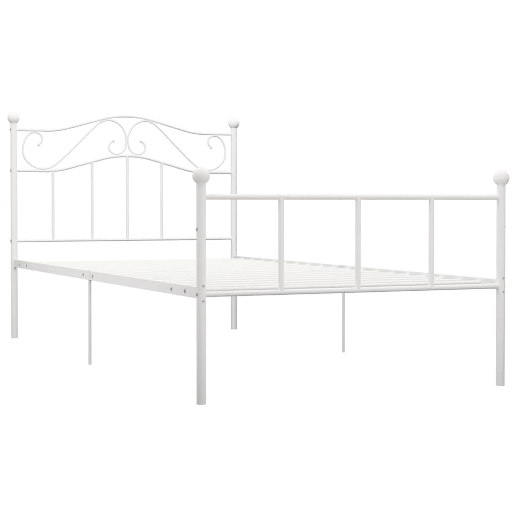 Estrutura de cama metal 90x200 cm branco