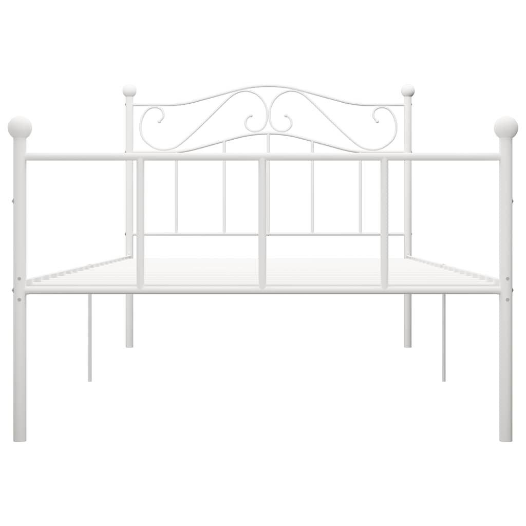 Estrutura de cama metal 90x200 cm branco