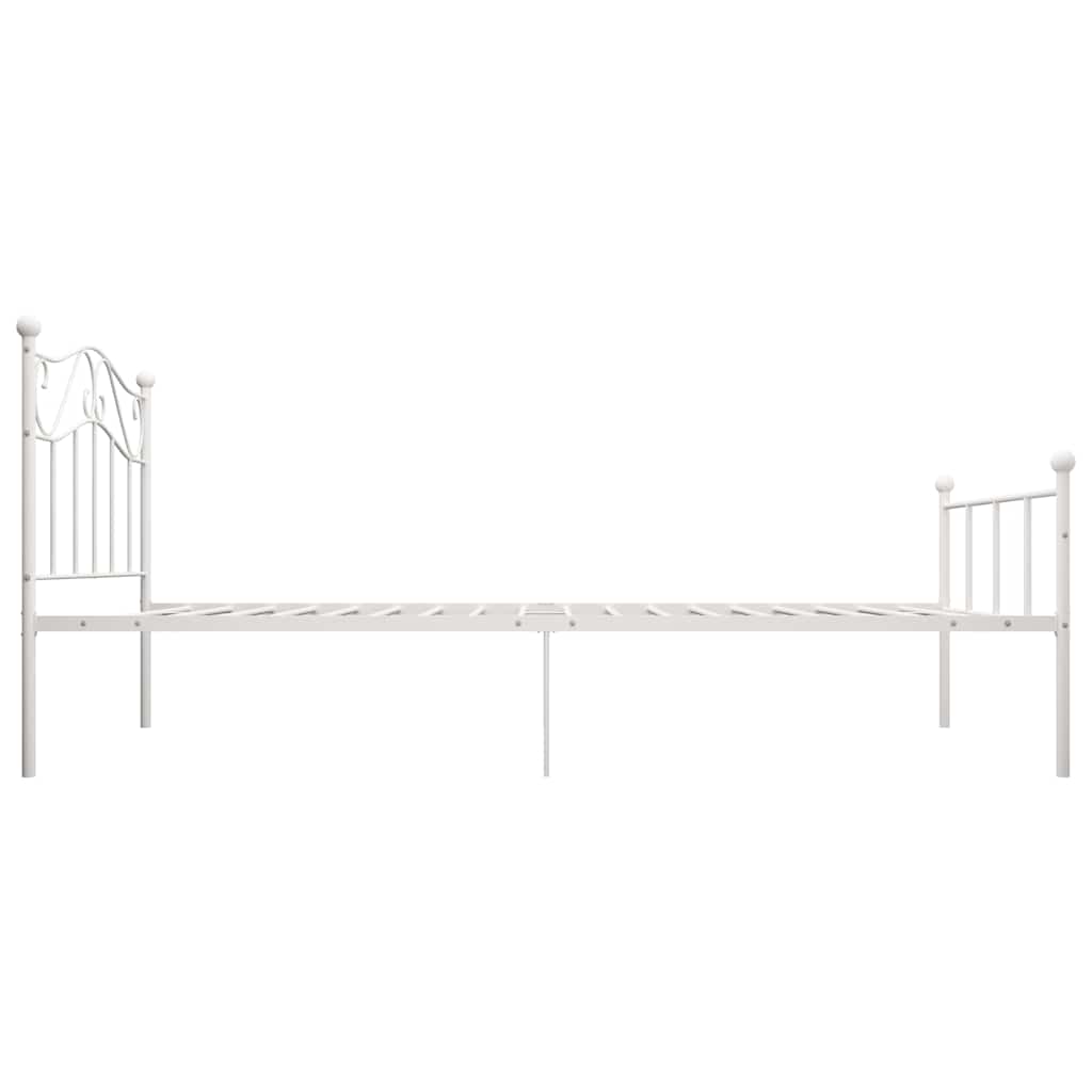 Estrutura de cama metal 90x200 cm branco
