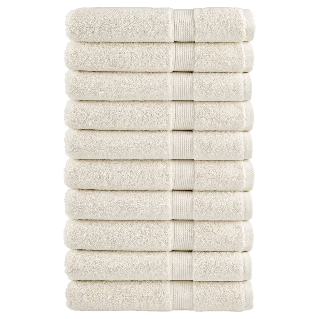 Toalhas de sauna premium solund 10 pcs 80x200 cm 600 gsm creme