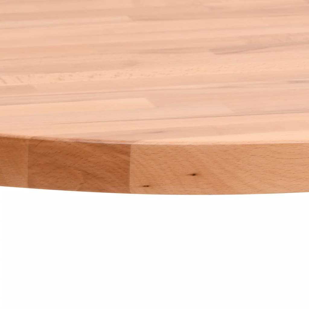 Tampo de mesa redondo ø80x4 cm madeira de faia maciça