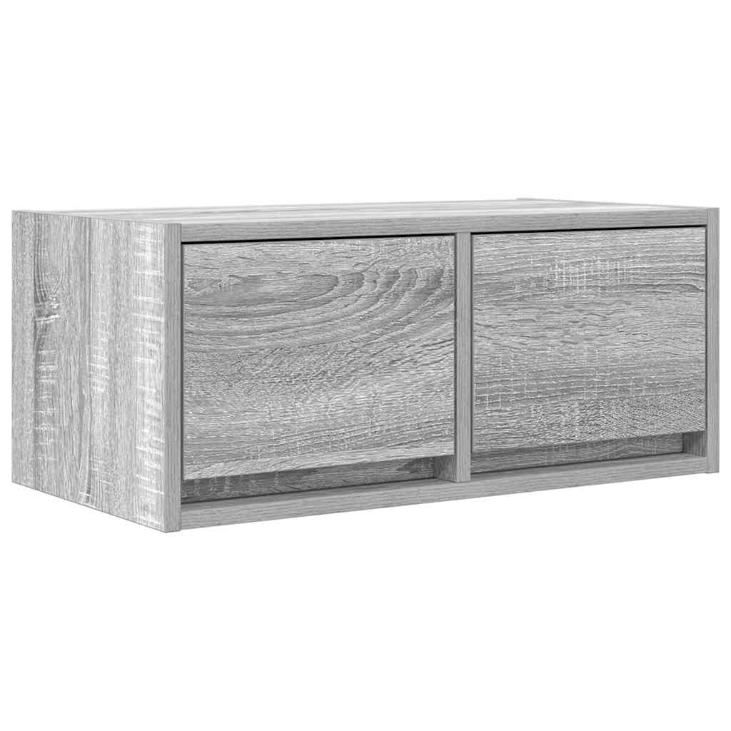Móvel de TV 60x31x25,5 cm derivados de madeira cinzento sonoma