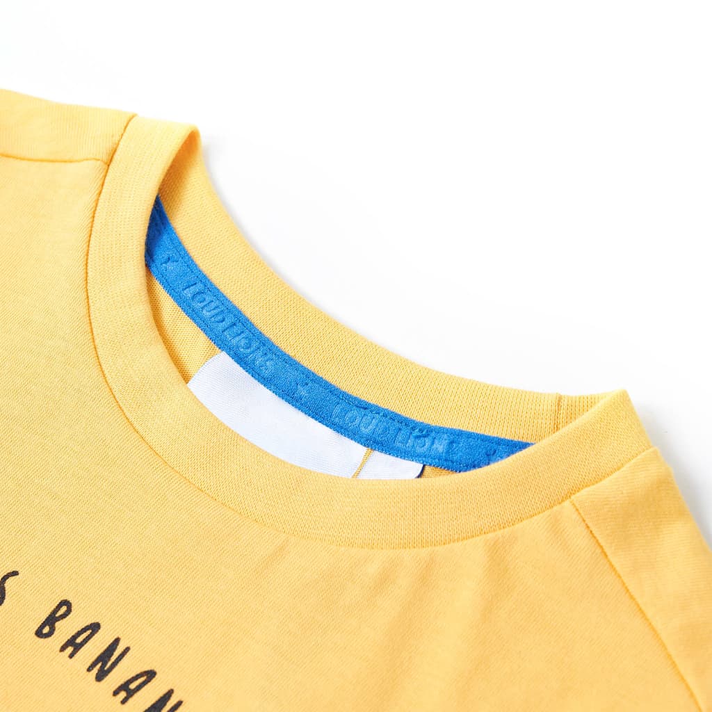 T-shirt infantil ocre-claro 92