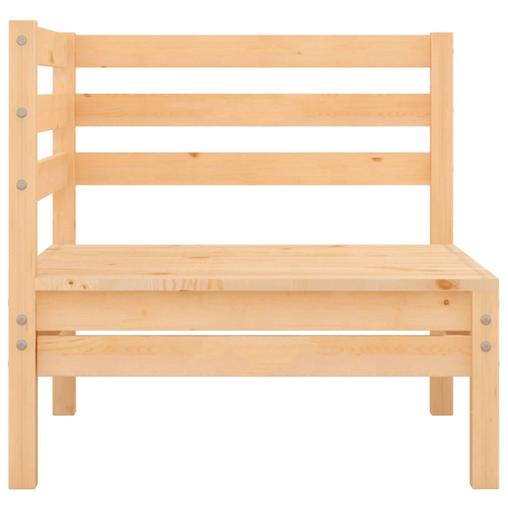 3 Pcs conjunto lounge de jardim pinho maciço