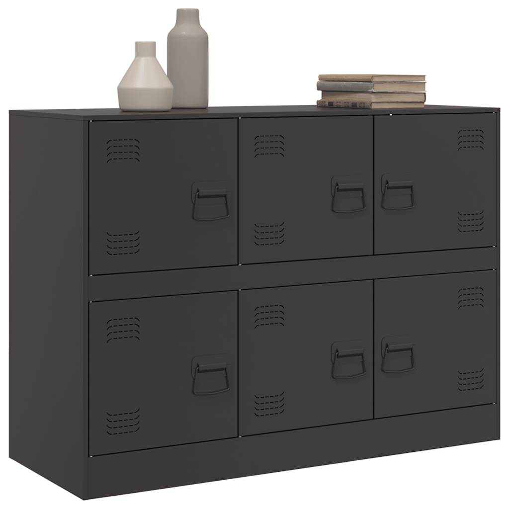 Aparador 99x39x73 cm aço preto