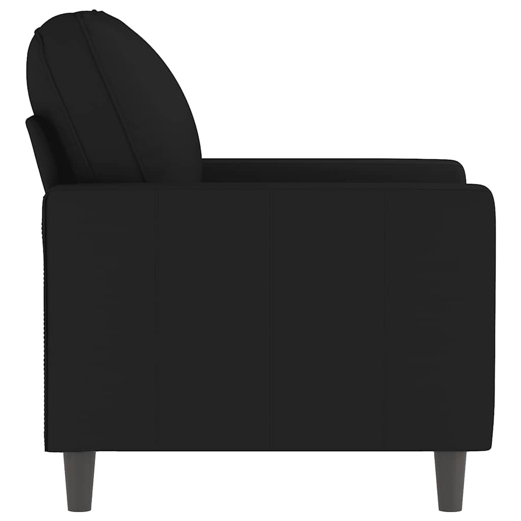 Poltrona 60 cm veludo preto