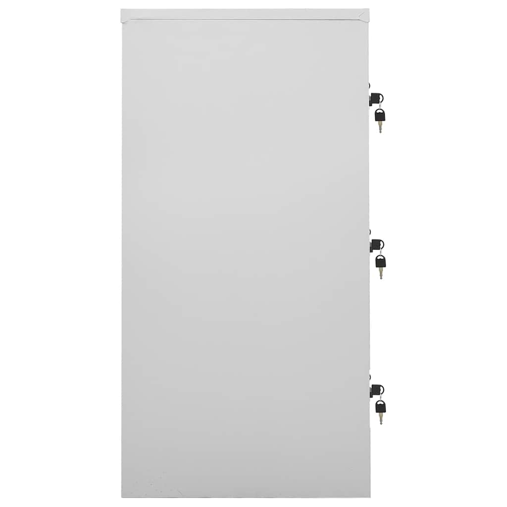 Cacifo 90x45x92,5 cm aço cinzento-claro e verde