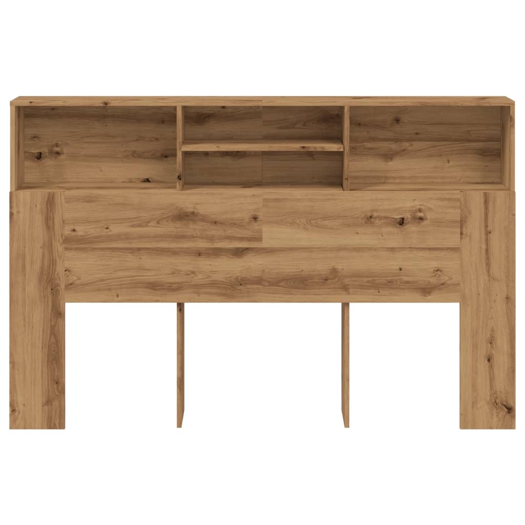 Cabeceira de cama em carvalho artesanal 180x19x103,5 cm, madeira de engenharia