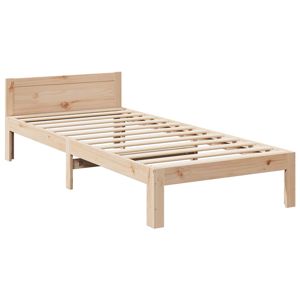 Cama sem colchão 90x200 cm madeira de pinho maciça