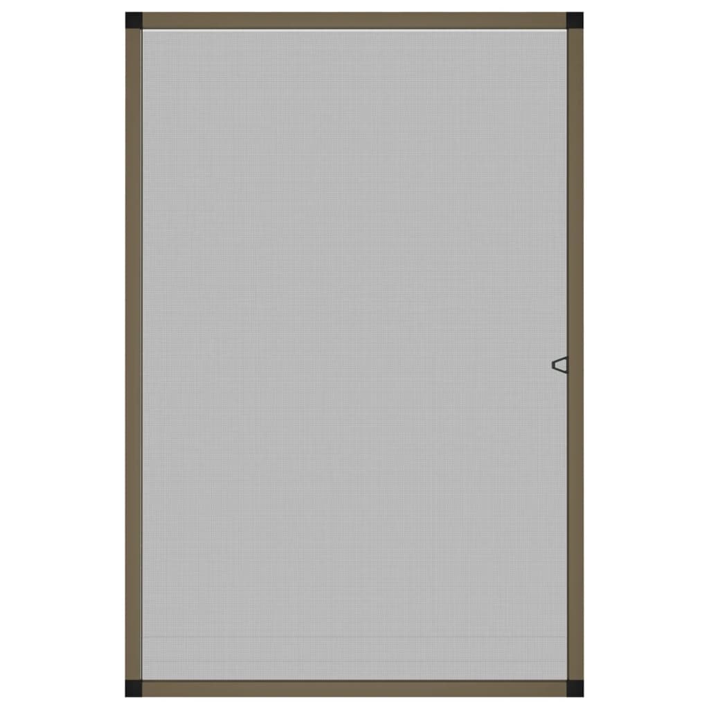 Tela anti-insetos para janelas 80x120 cm castanho