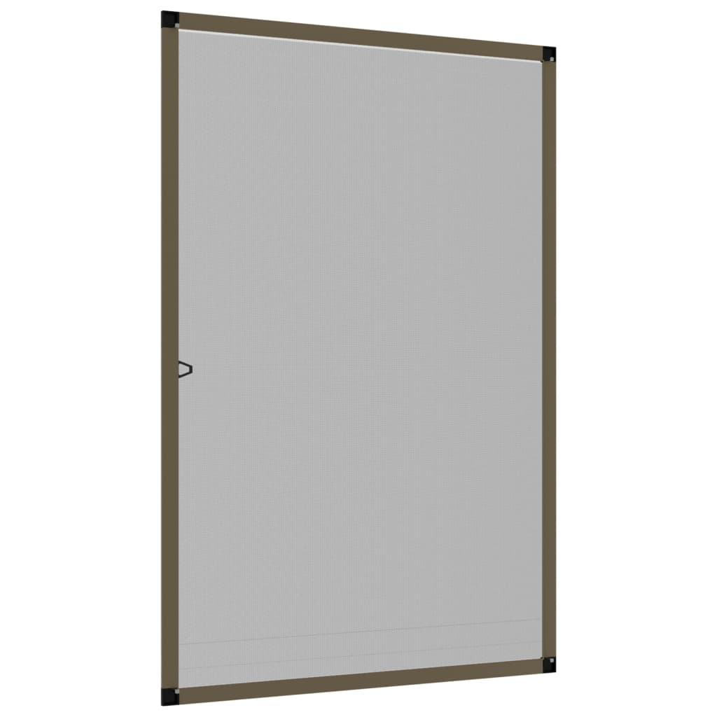 Tela anti-insetos para janelas 80x120 cm castanho