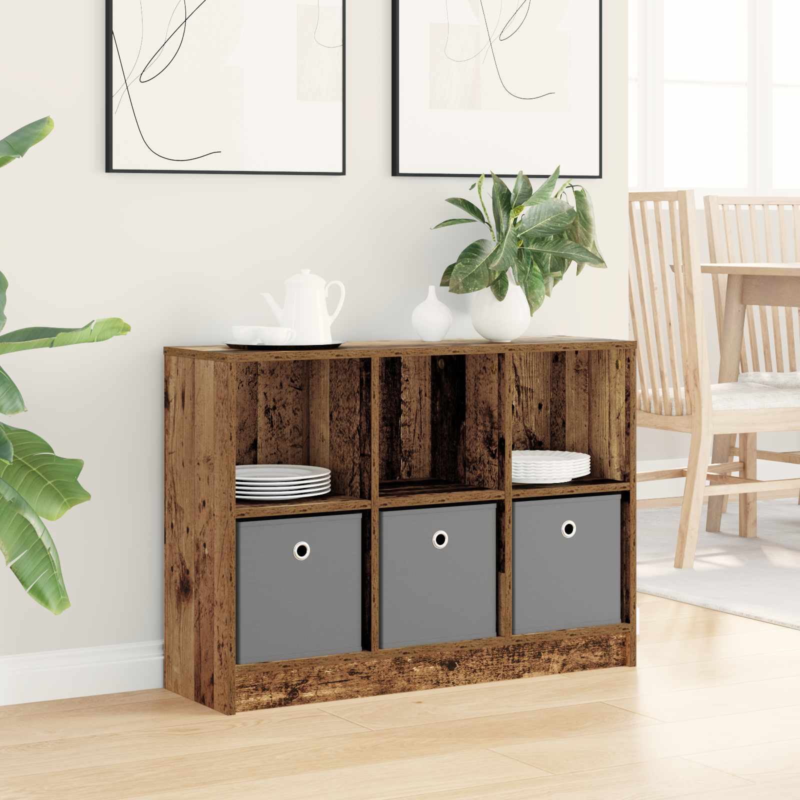 Buffet com gaveta madeira antiga 88,5 x 27,5 x 63,5 cm