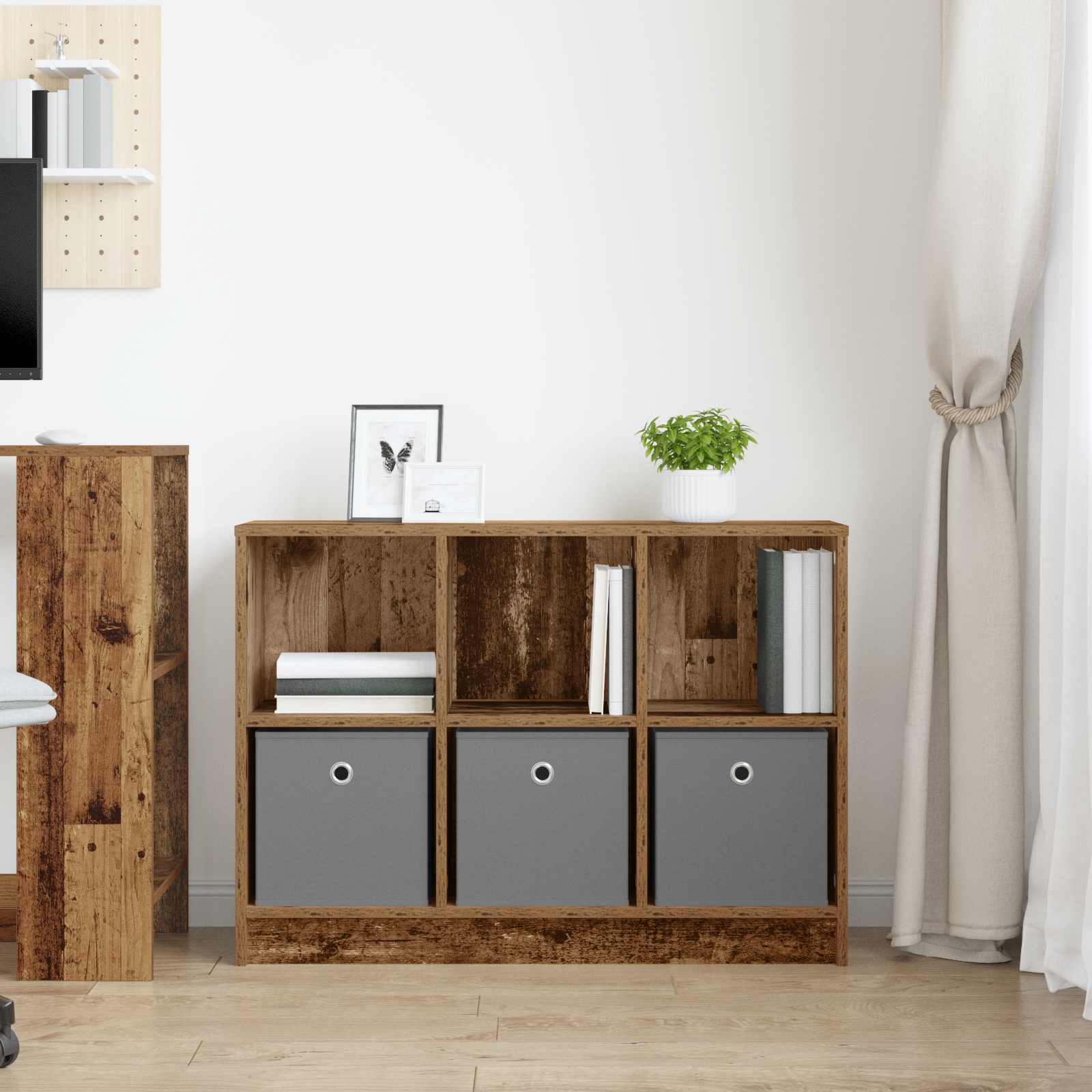Buffet com gaveta madeira antiga 88,5 x 27,5 x 63,5 cm