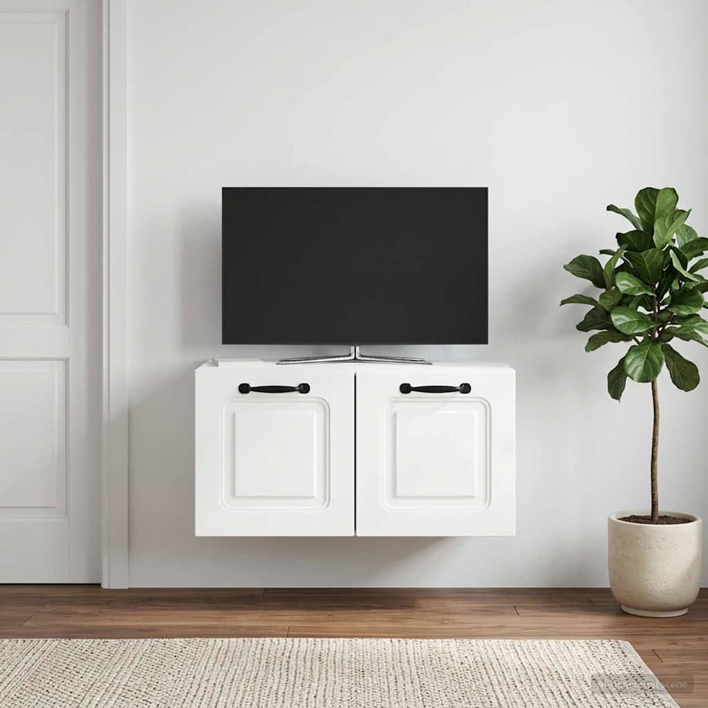 Gabinete de TV de parede branco 59,5 x 31 x 30 cm
