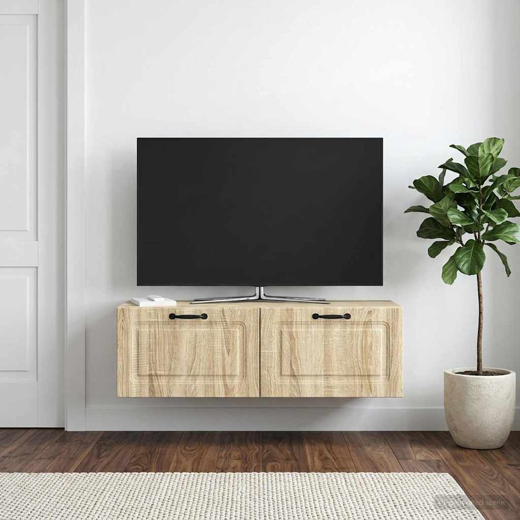 Gabinete de TV de parede carvalho sonoma 98 x 31 x 30 cm
