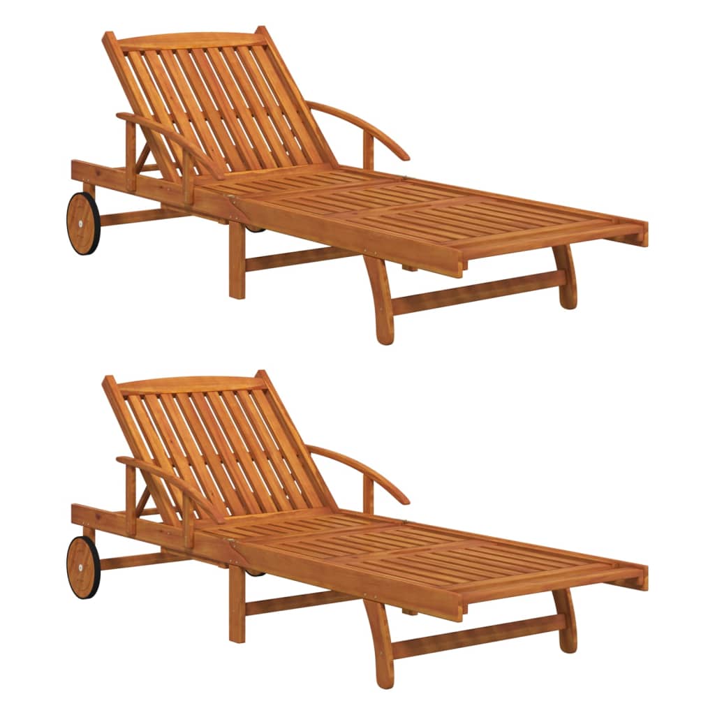 Espreguiçadeiras 2 pcs madeira de acácia maciça (2x316731)