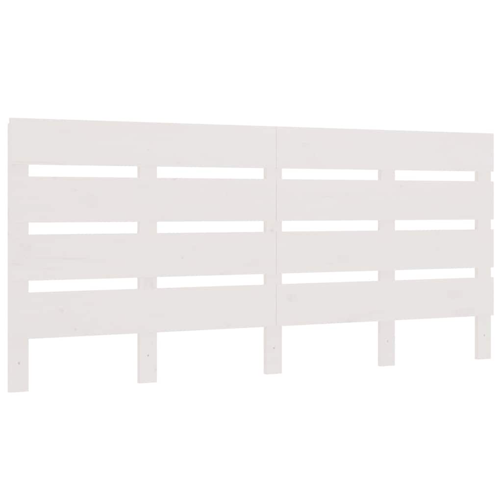 Cabeceira de cama 180x3x80 cm pinho maciço branco