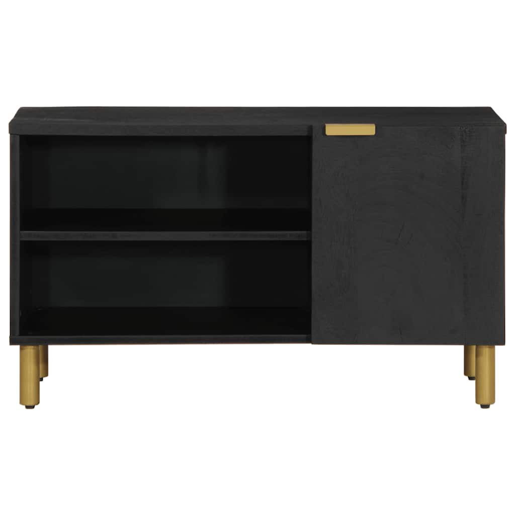 Móvel de TV 80x33x46 cm derivados de madeira preto