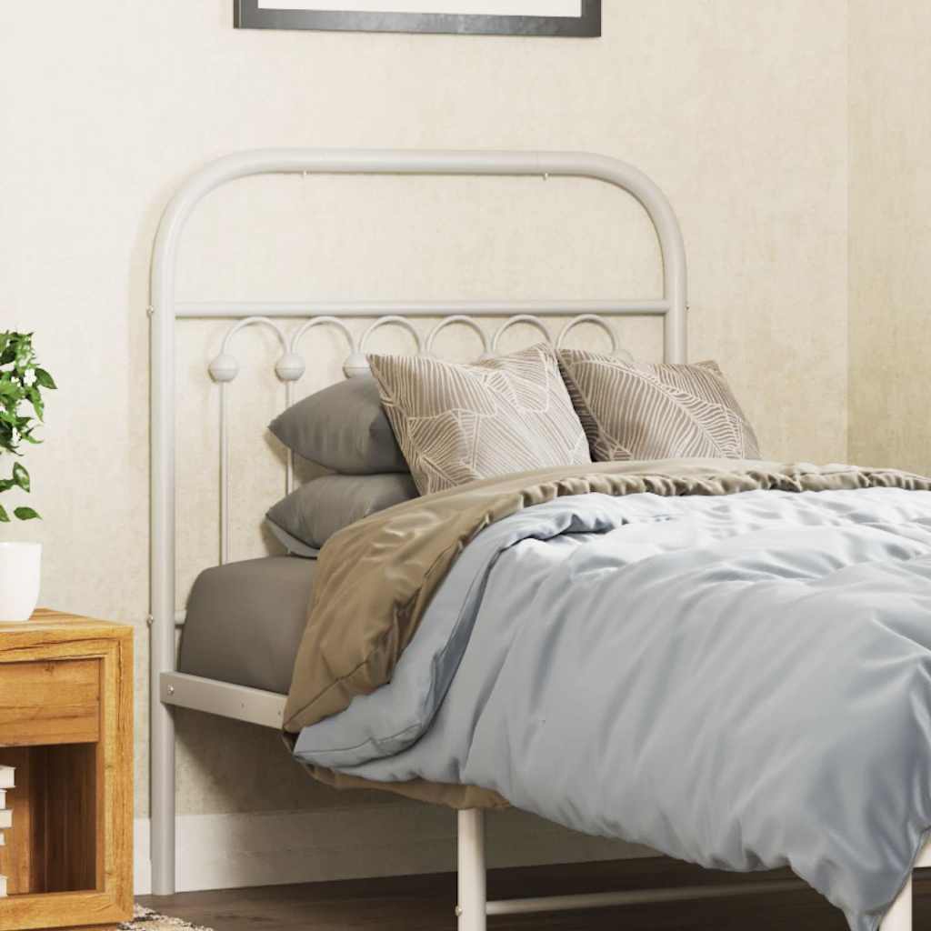 Cabeceira de substituição 75 cm metal branco