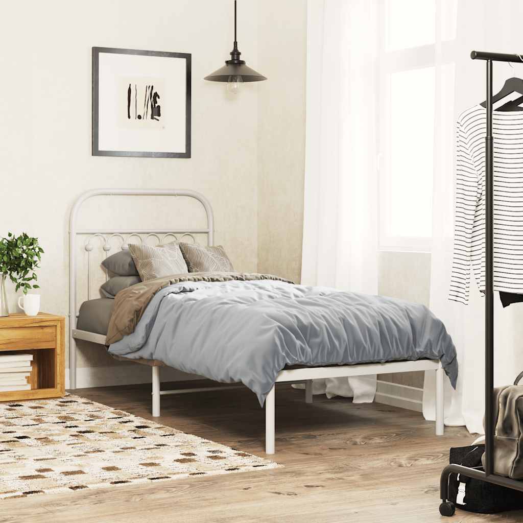 Cabeceira de substituição 75 cm metal branco