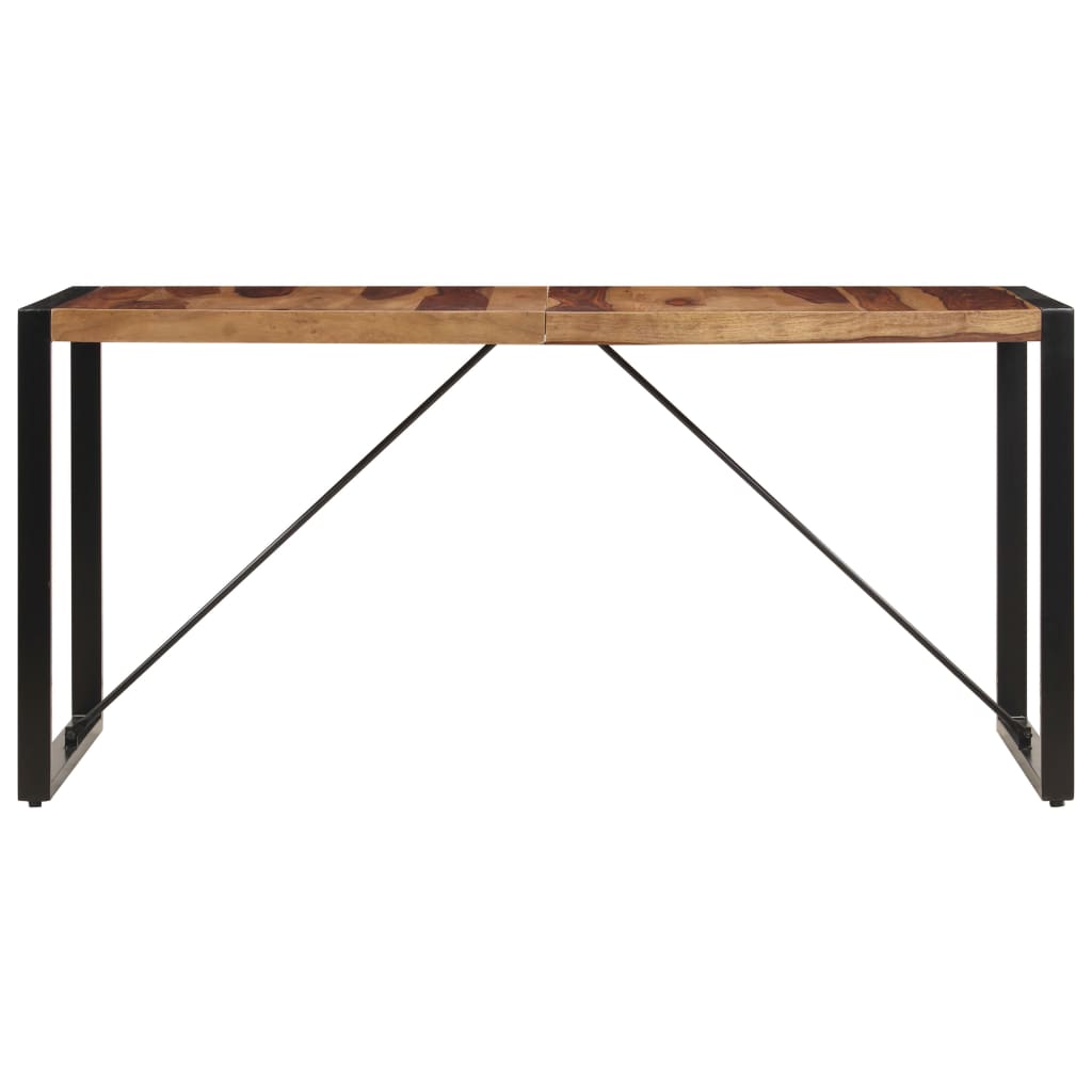 Mesa de jantar 140x70x75 cm madeira de acácia maciça