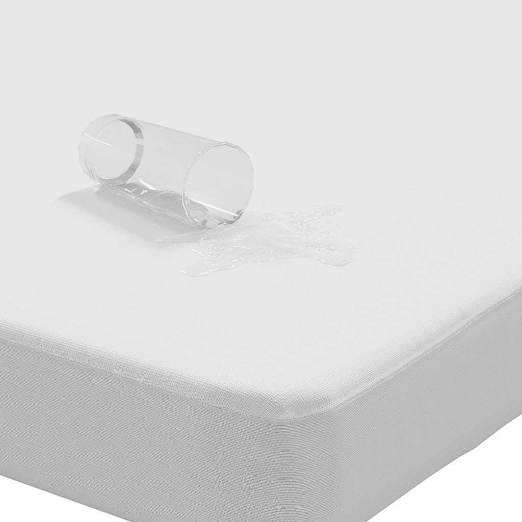 Protetor de colchão impermeável 90x220 cm branco