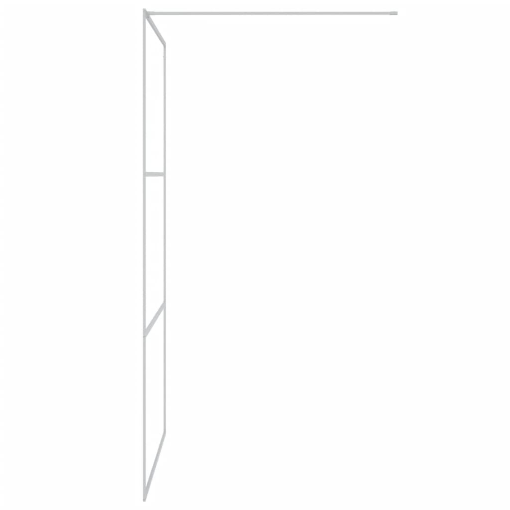 Divisória de chuveiro prateado 115x195cm vidro esg transparente