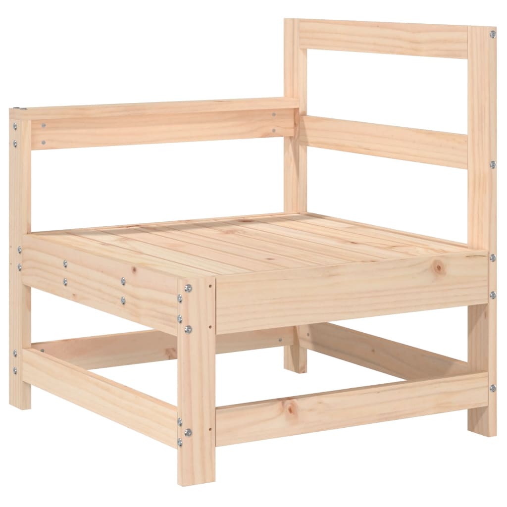 6 Pcs conjunto lounge de jardim pinho maciço