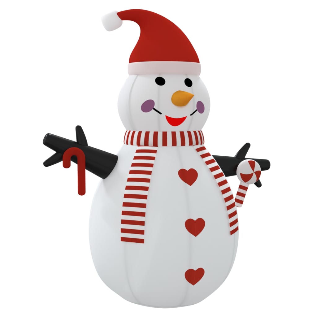 Boneco de neve inflável com leds 300 cm