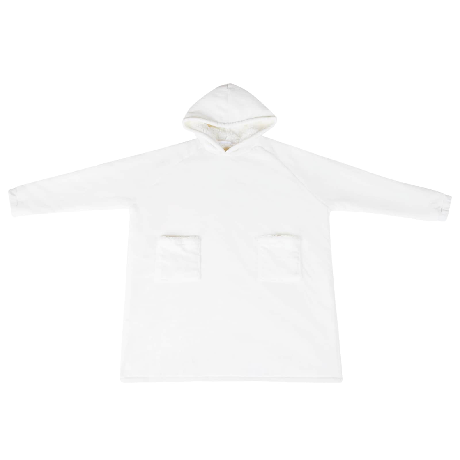 Sweatshirt manta branco l fleece e flanela