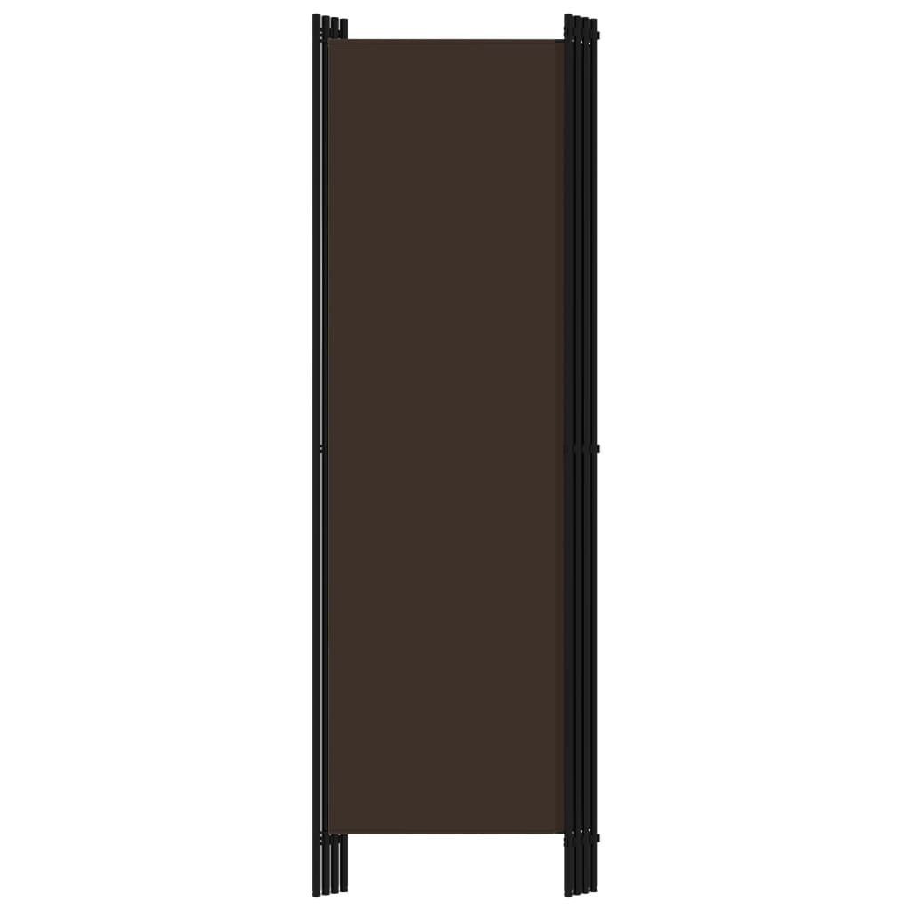 Divisória de quarto com 4 painéis 200x180 cm castanho