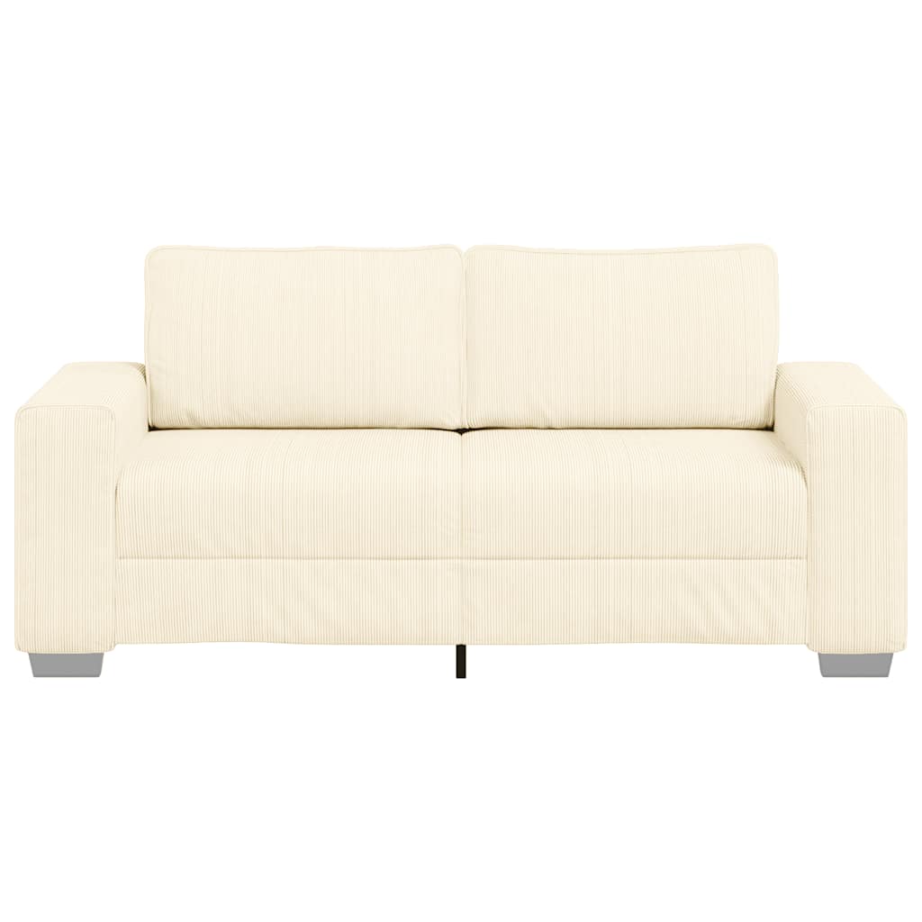 Sofá-luvas 180x77x82 cm tecido corduroy creme