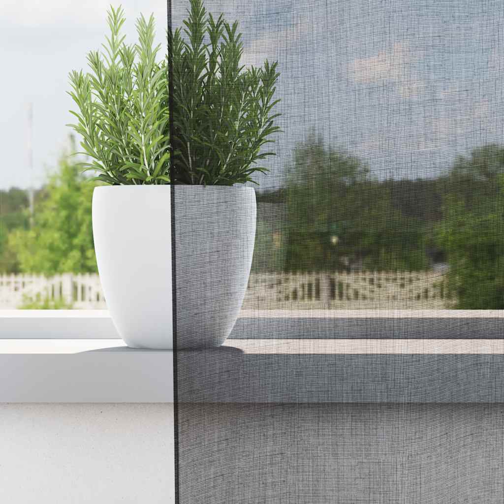 Cortinas de voile com ilhós 2 pcs preto 140x300 cm
