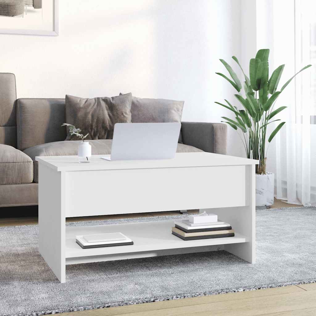 Mesa de centro 80x50x40 cm derivados de madeira branco