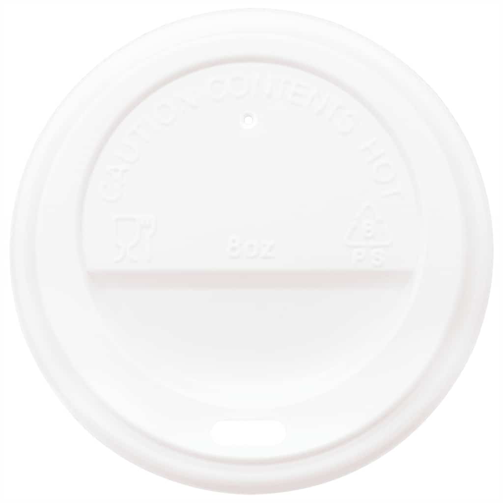 Copos de café de papel com tampas 1000 pcs 8oz 200ml