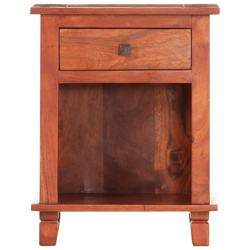 Mesa de cabeceira 40x30x50 cm madeira de acácia maciça