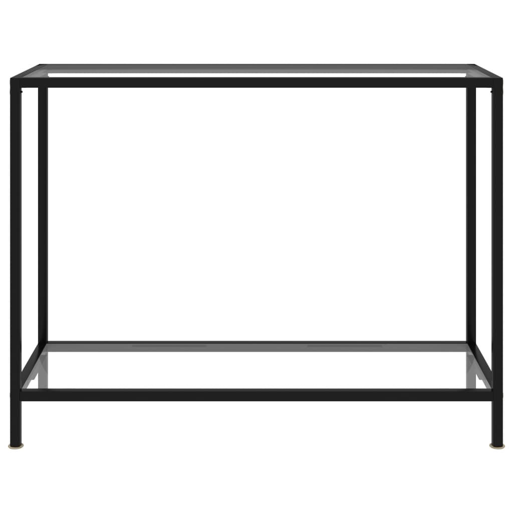 Mesa consola 100x35x75 cm vidro temperado transparente