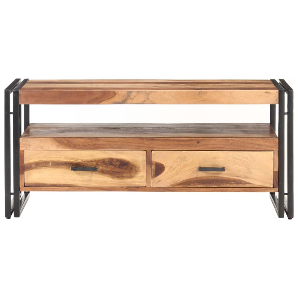 Mesa de centro 100x55x45 cm madeira de acácia maciça