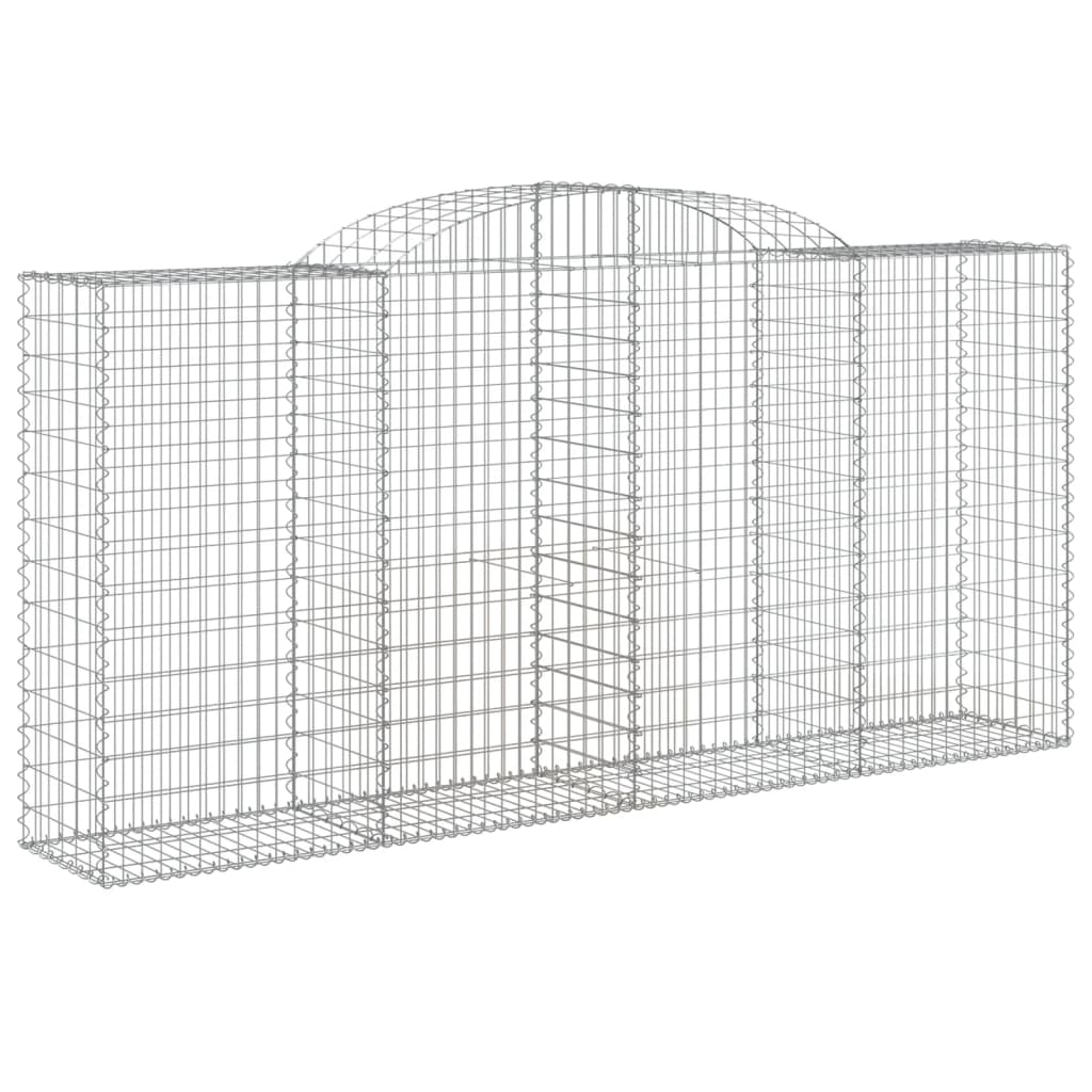 Cestos gabião arqueados 6pcs 300x50x140/160cm ferro galvanizado